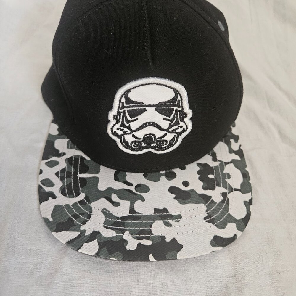 Star Wars Black and White Storm Trooper Hat Camo Brim